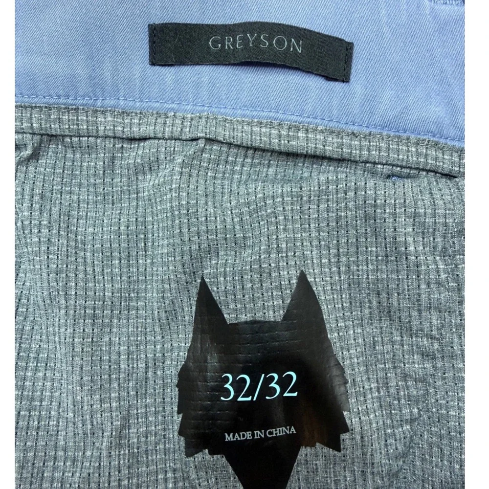 Greyson Men's Blue Chinos Pants Size 32x32 Stretch Cotton Casual Dress Flexible